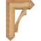 Ekena Millwork Westlake Arts and Crafts Rough Sawn Bracket w/ Offset Brace, Western Red Cedar, 8"W x 20"D x 28"H BKT0806X20X28WTL03RWR - alternate 4